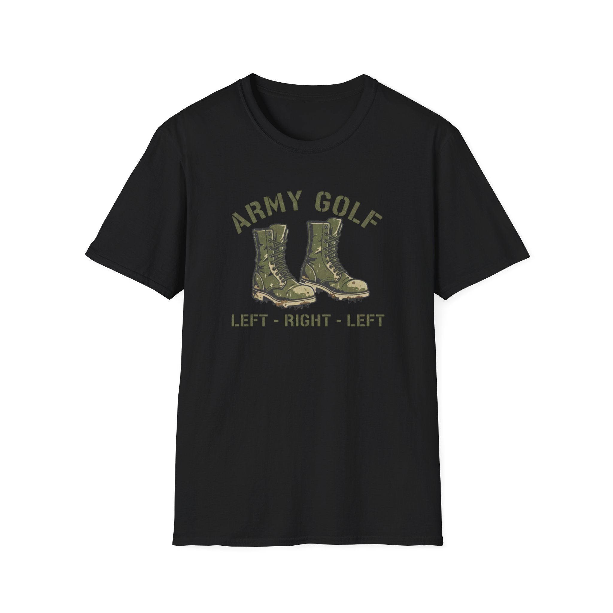 Army Golf T-Shirt — "Left · Right · Left"